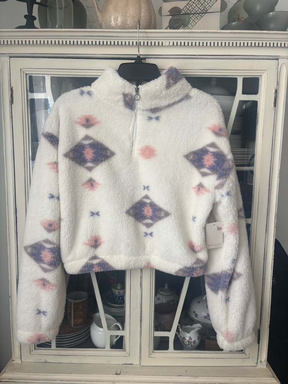 NWT SO Cropped Fleece
